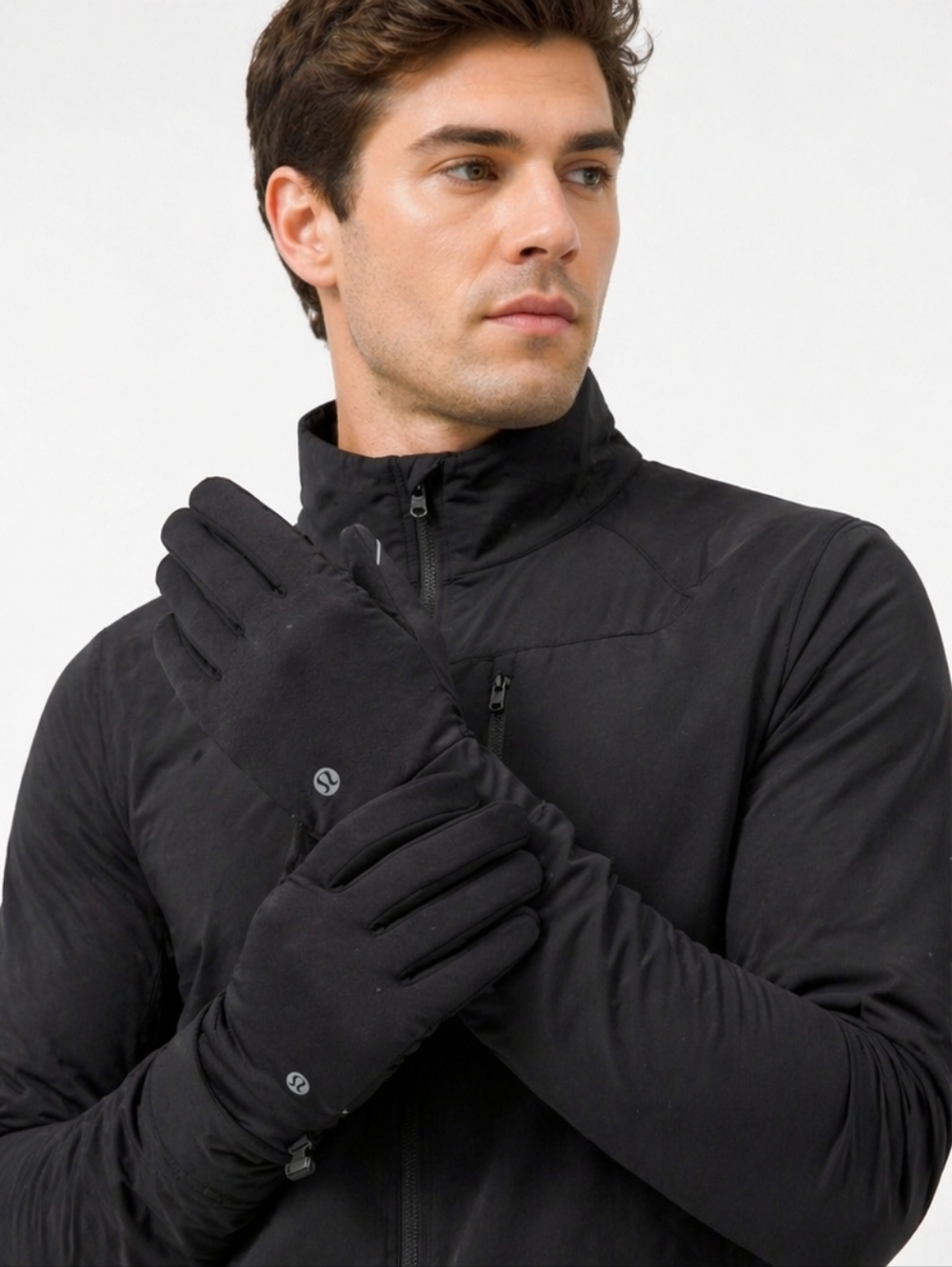 Lululemon Fast & Free Insulated Run Gloves XL Black Primaloft NWT